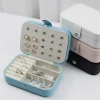 Cross-border direct supply necklaces, stud earrings, rings, pu jewelry boxes, portable anti-oxidation jewelry storage boxes, women's household accessories boxes details Picture